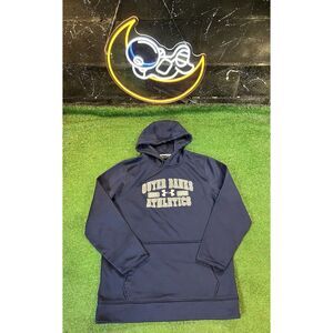 Under Armour Loose "Outer Banks Athletics"‎ Blue Pullover Hoodie Men's Medium